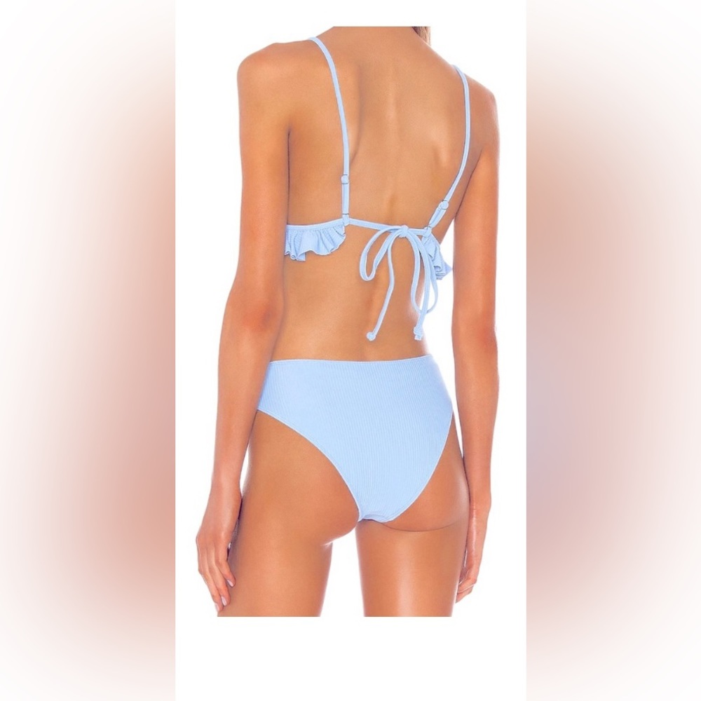 Tularosa Light Blue Ruffle Bikini Set - Picture 2 of 8